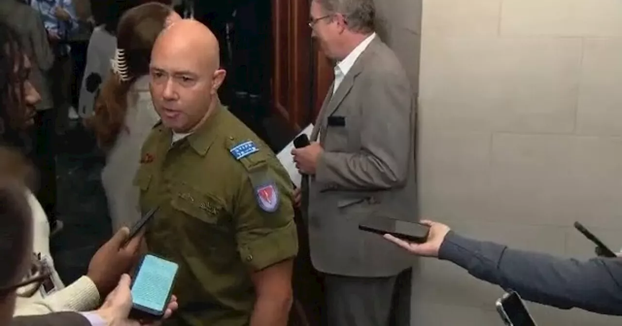 Rep. Brian Mast dons Israeli Army uniform to protest Rashida Talib's Palestinian flag