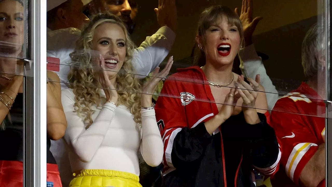 Taylor Swift and Brittany Mahomes Share a Celebratory Hug at Travis Kelce and Patrick Mahomes’ Chiefs Game