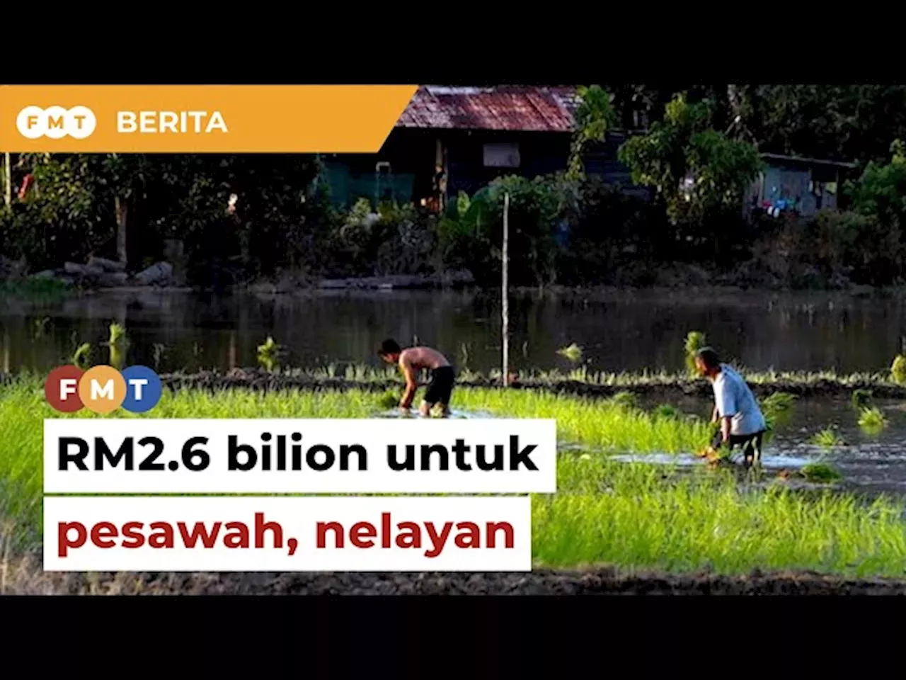 BELANJAWAN 2024: Subsidi, Insentif RM2.6 Bilion Untuk Pesawah, Nelayan