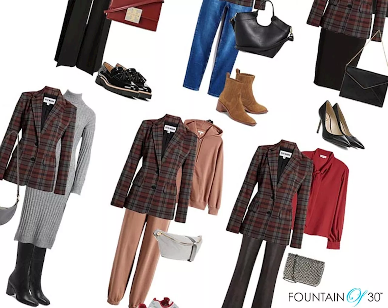 6 Totally Different Ways to Wear A Plaid Blazer for Women Over 50