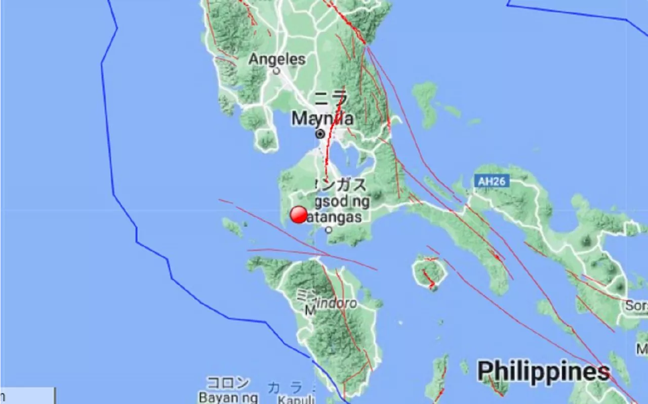 Magnitude 5.0 earthquake rocks Calaca, Batangas