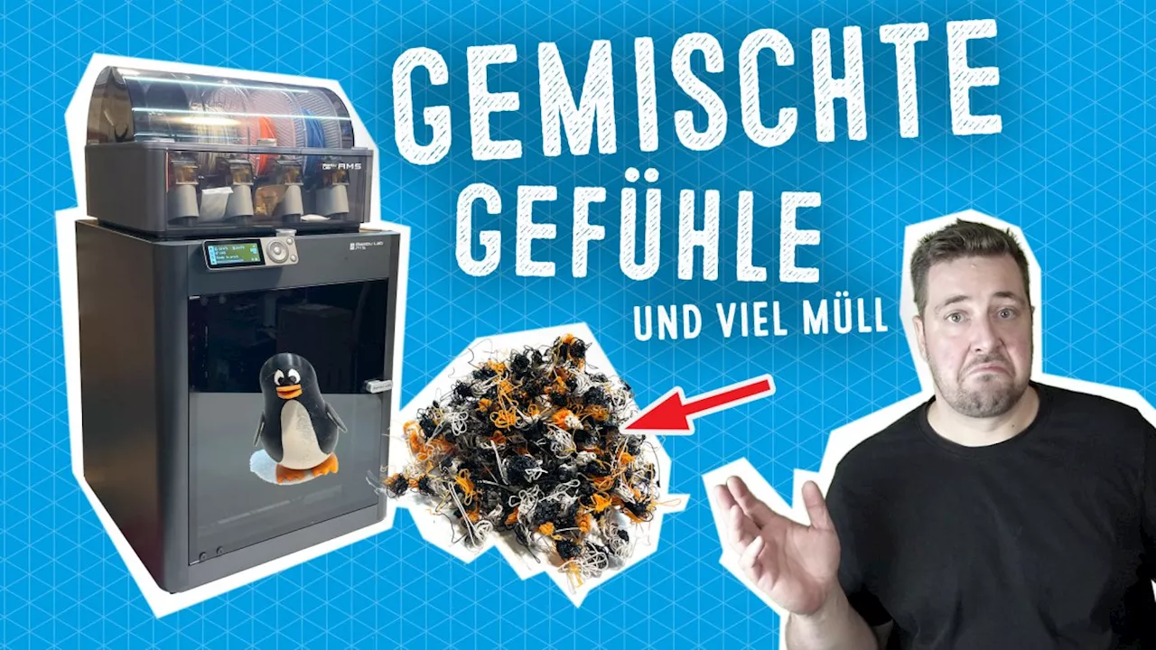 3D-Drucker BambuLab P1S: Gemischte Gefühle und jede Menge Müll