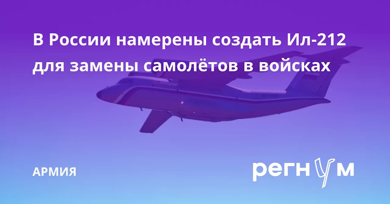 В России намерены создать Ил-212 для замены самолётов в войсках