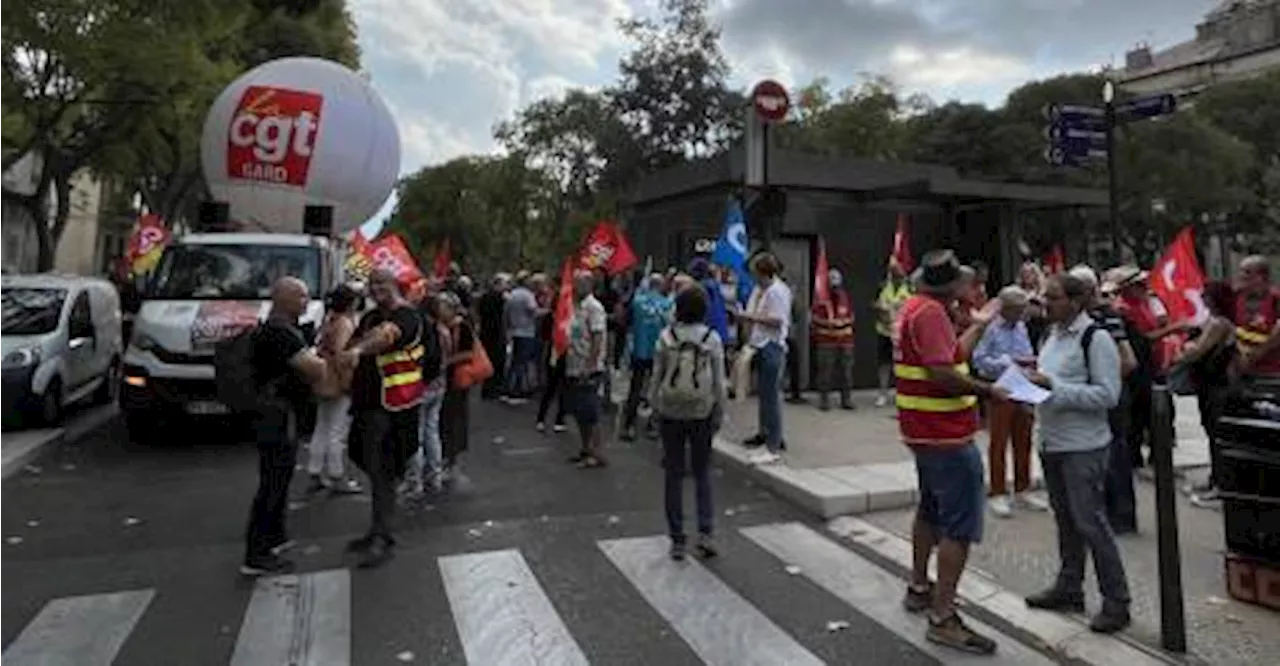 1500 travailleurs manifestent dans les rues de Nîmes