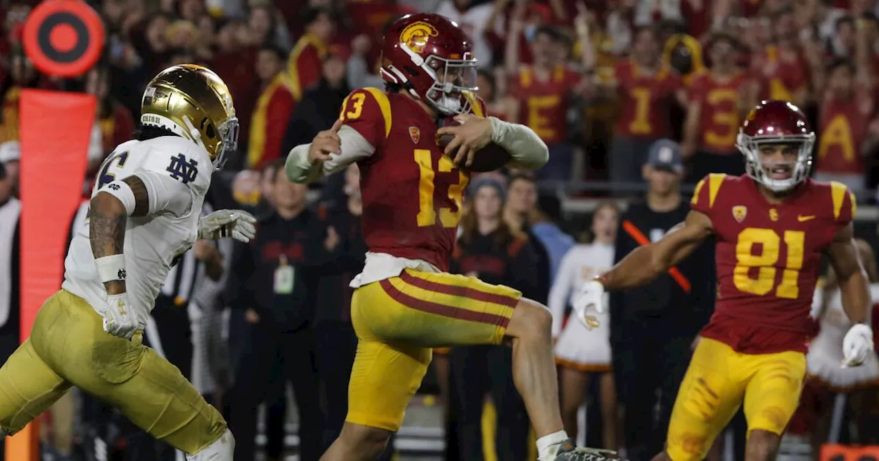 No. 10 USC vs. No. 21 Notre Dame: Trojans prepare for a wet, bruising game day