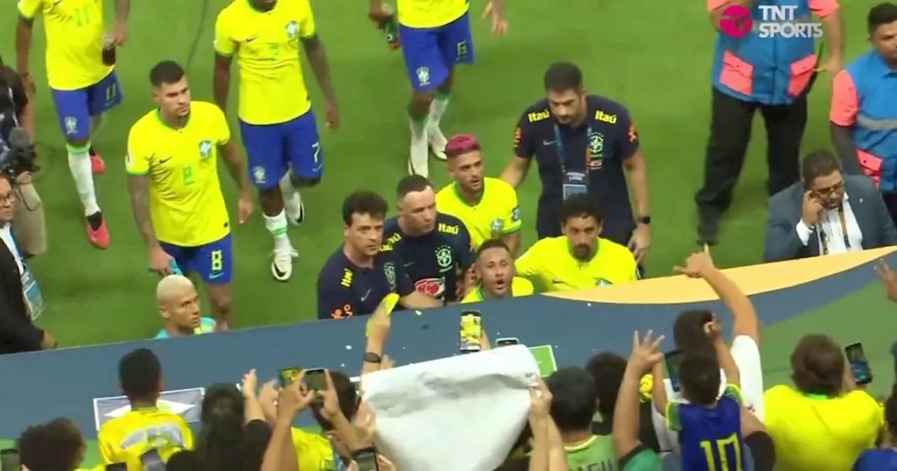 Neymar speaks out after being hit with box of popcorn after Brazil draw