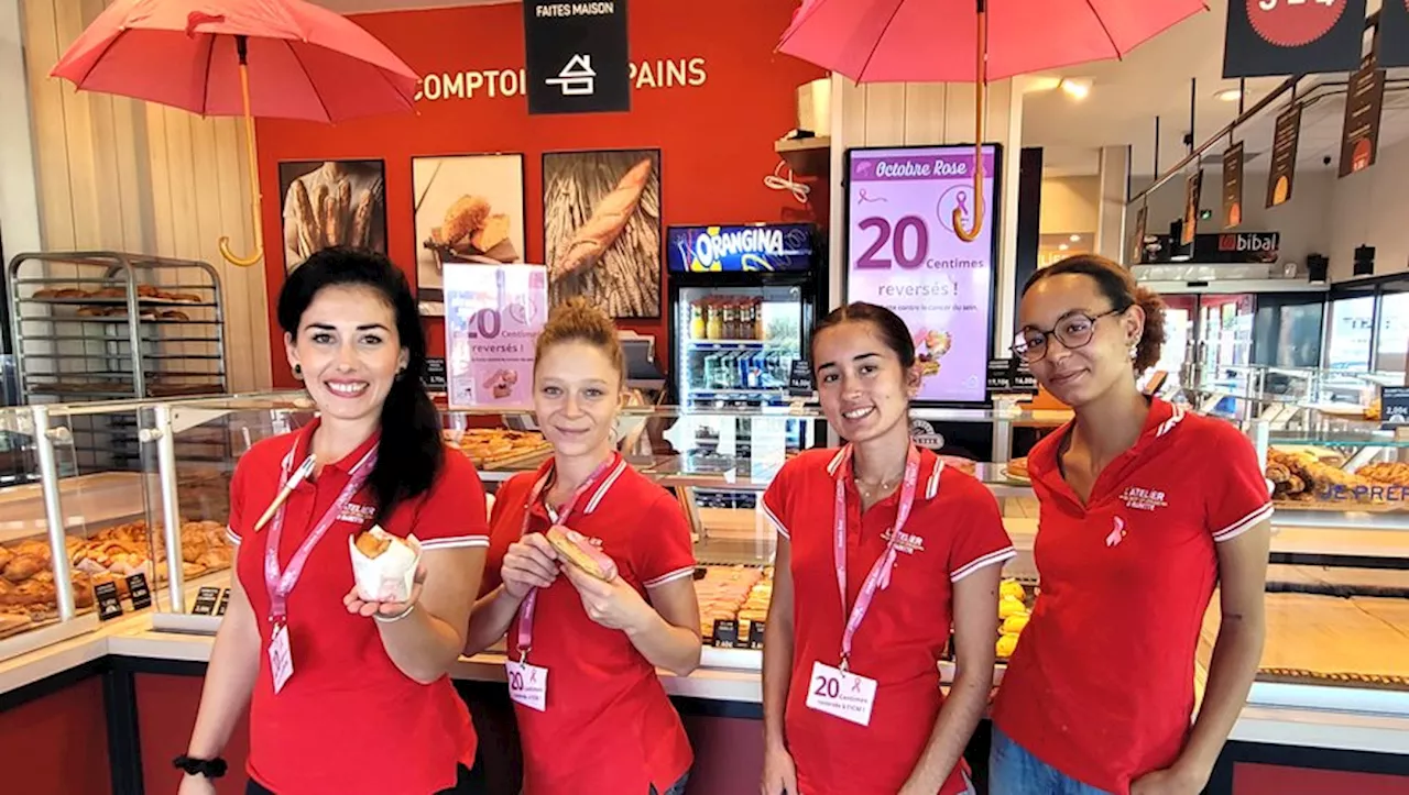 Un carré framboise et même un éclair : des pâtisseries roses pour Octobre Rose à Montpellier !