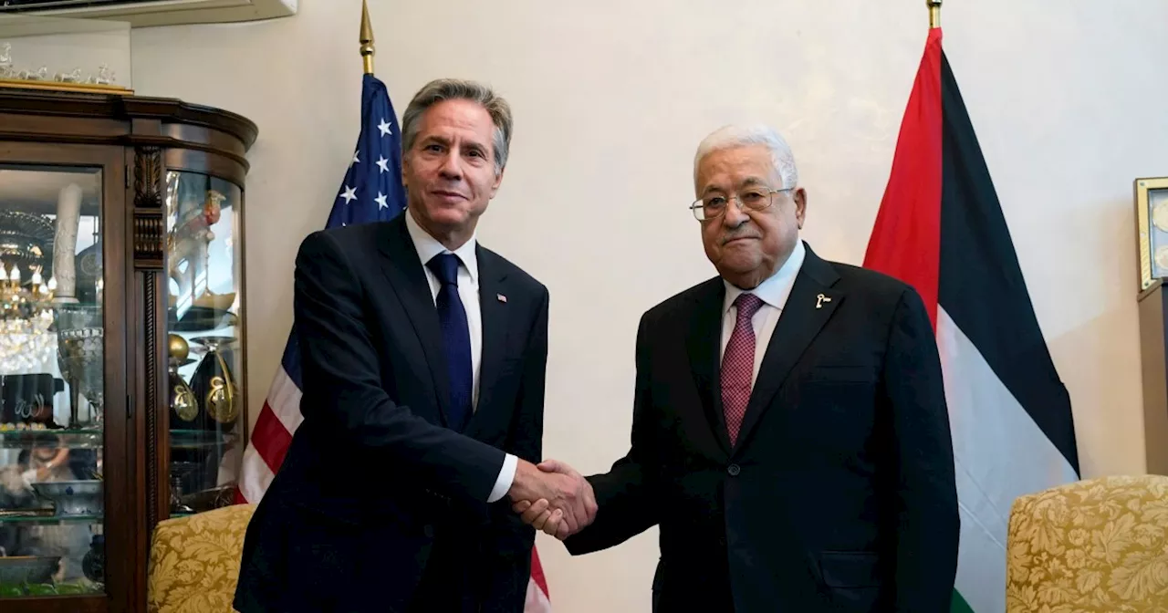 Antony Blinken meets with Palestinian leader Mahmoud Abbas in Amman