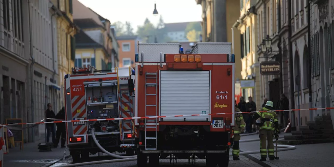 Brand im Ansbacher Finanzamt