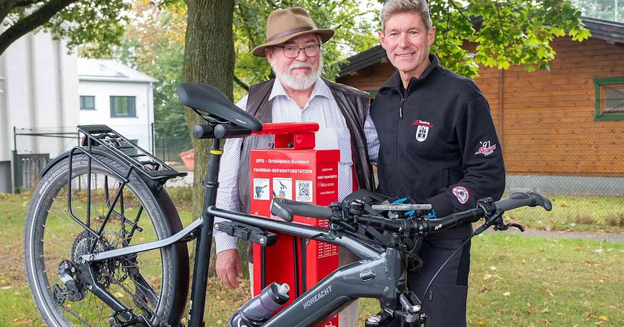 Hiddenhausen hat eine neue Rad-Service-Station