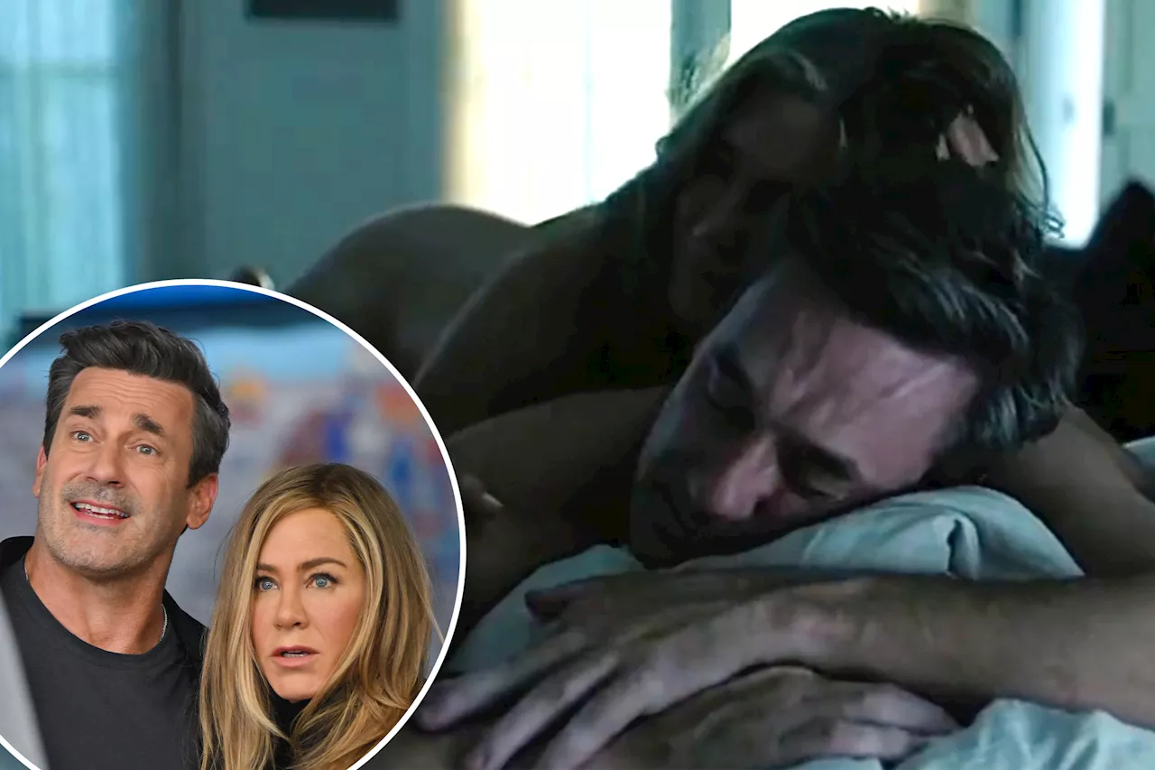 Jennifer Aniston, Jon Hamm really 'wanted to work together' before hot sex scene on 'Morning Show'