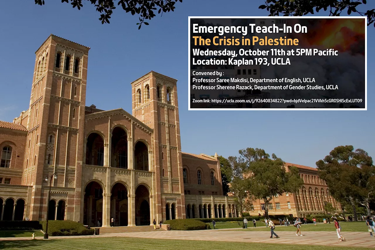 UCLA professors led panel calling Israel 'settler colonial society' this week