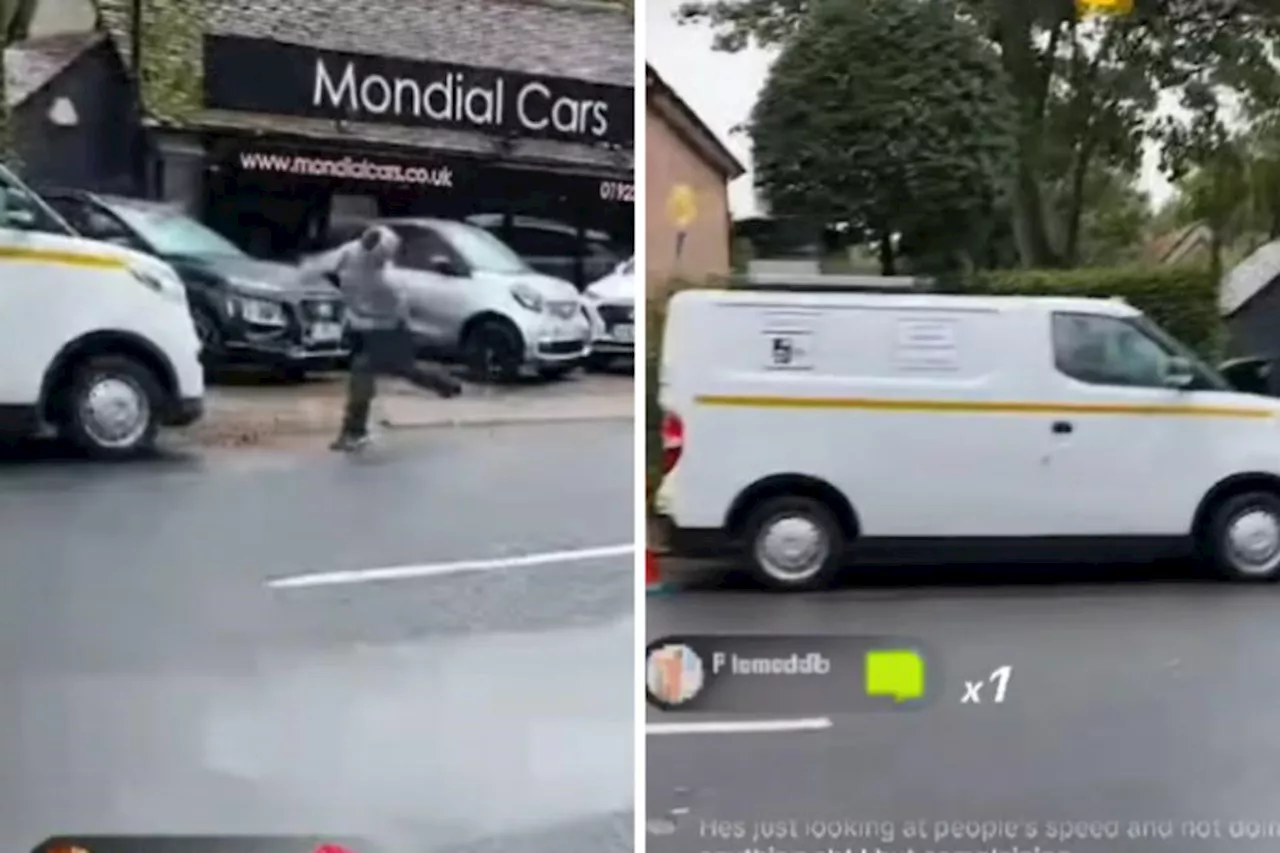 ULEZ camera van 'egged' in Rickmansworth Road, Northwood