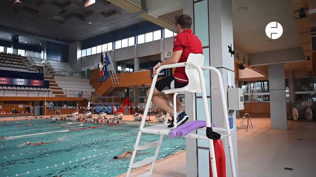 VIDÉO. Maître-nageur, Maximilien Clarenbeek reste en vigie, et le public se jette à l’eau !