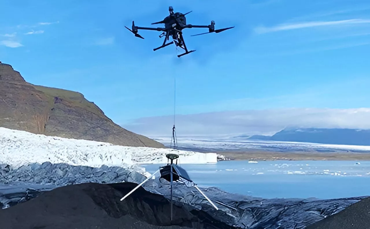 Scientists use drones to land sensors onto 'unreachable' glaciers threatened by climate change