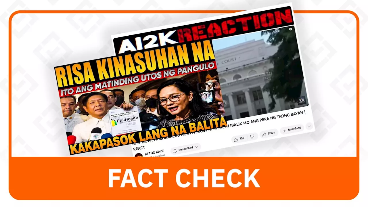 FACT CHECK: No Marcos order to sue Hontiveros over 2014 PhilHealth anomalies