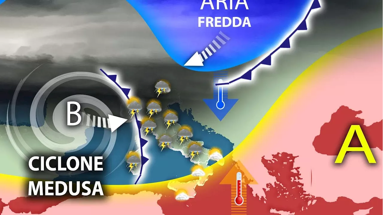 Previsioni meteo: dopo un ultimo weekend estivo arriva l’autunno con il ciclone Medusa