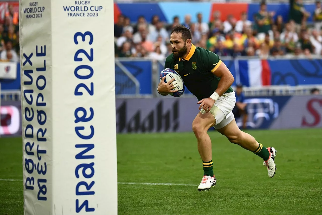 Boks back lightning halfbacks to strike France