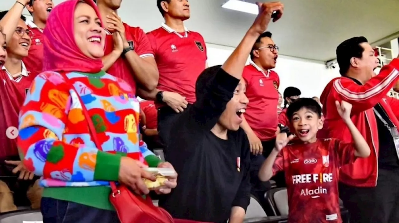 Iriana Jokowi Tenteng Tas Mewah Saat Nonton Timnas Indonesia, Harganya Setara 2 Iphone Pro Max Loh!