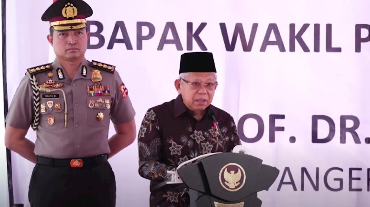 Wapres Maruf Amin Sedih Denger Tanah Abang Sepi Karena E-commerce