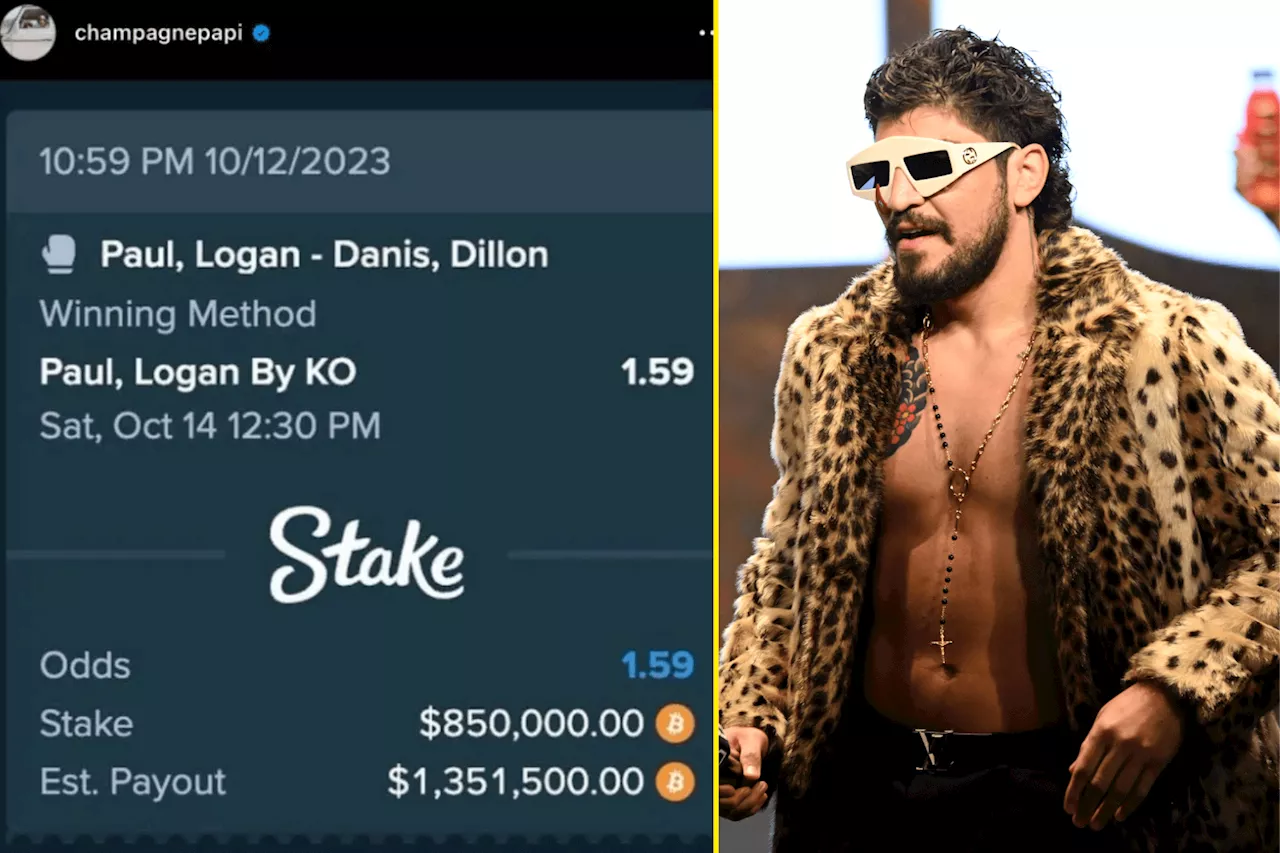 Dillon Danis reacts to Drake betting $850k on Logan Paul and slams ‘disrespect’...