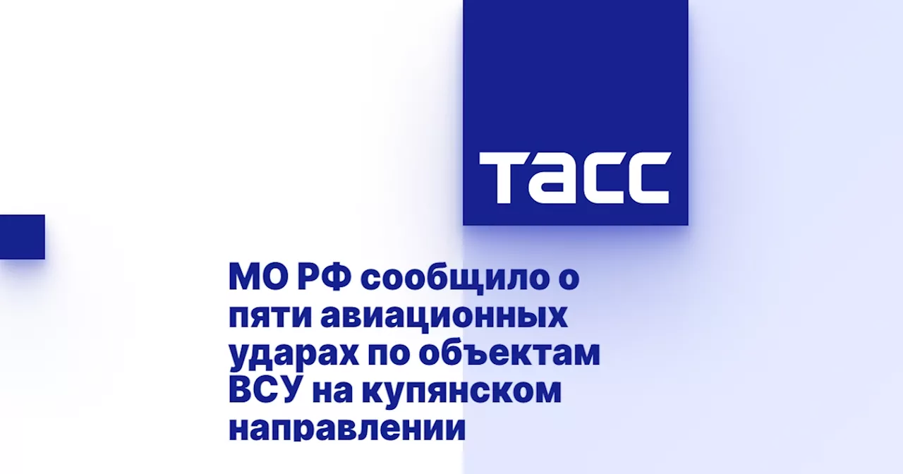 МО РФ сообщило о пяти авиационных ударах по объектам ВСУ на купянском направлении