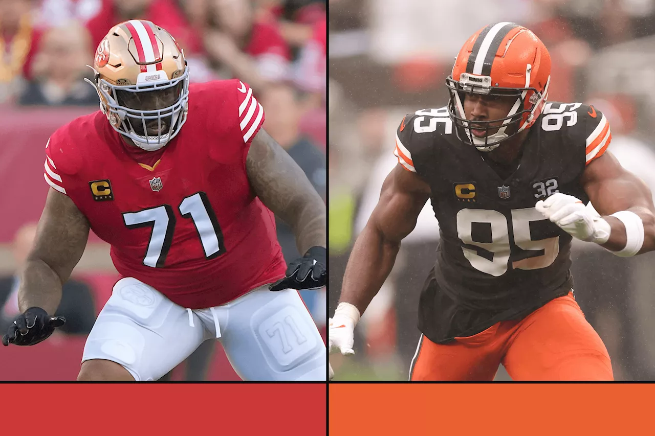 49ers’ Trent Williams and Browns’ Myles Garrett are set for a titanic clash