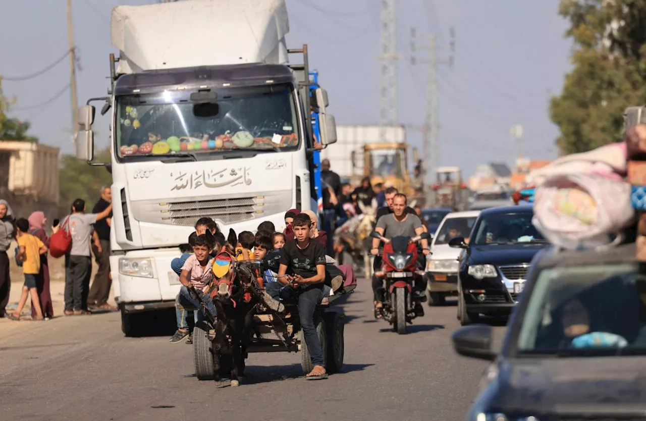 What happens after 24 hours? Gaza civilians flee south as Israeli troops amass at border