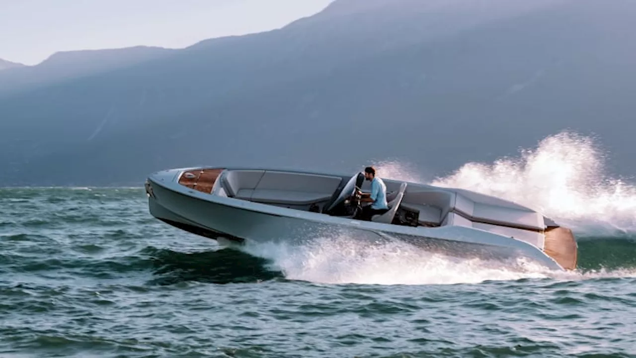 Porsche launches a sleek, $590,000 speedboat with electric Macan power