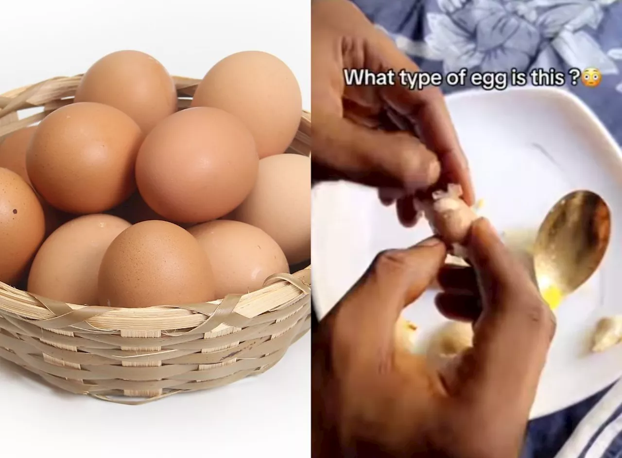 Bizarre Video: Man finds another egg inside his hard-boiled egg (Video)