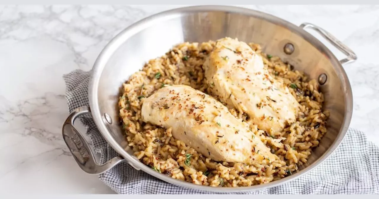 One-Pot Chicken and Wild Rice in Honey Mustard Sauce Recipe