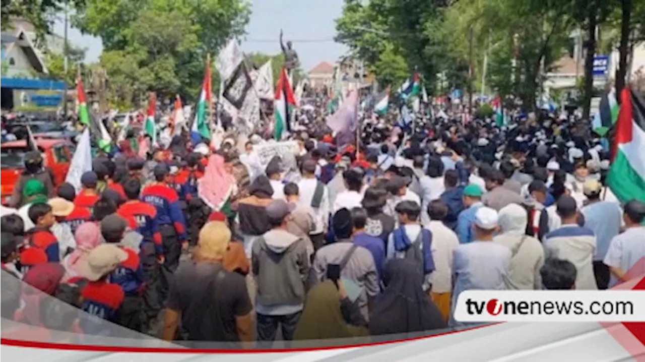 Ribuan Umat Islam Solo Raya Gelar Aksi Bela Palestina