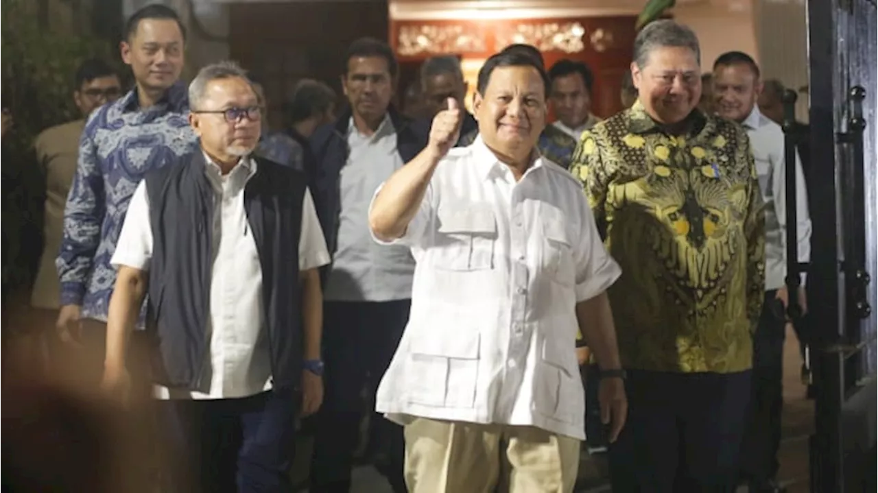 Cawapres Mengerucut ke 4 Nama, Prabowo: Dari Luar Jawa, Jabar, Jateng dan Jatim