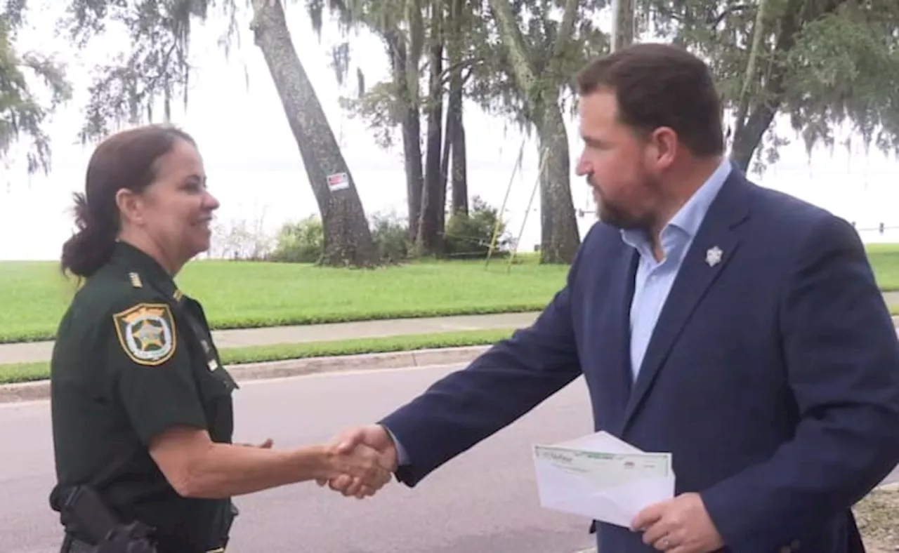 Clay County Sheriff gets first check from fund aimed at helping first responders with personal emergencies