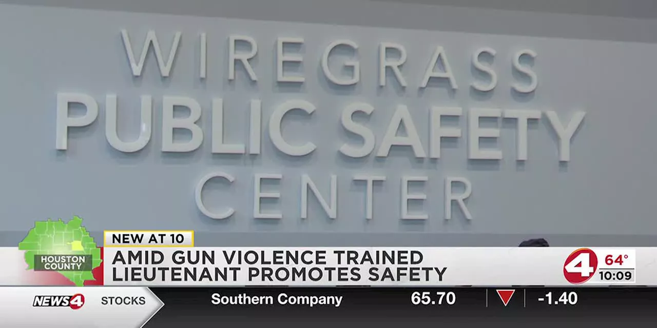 Amid gun violence, trained lieutenant promotes safety