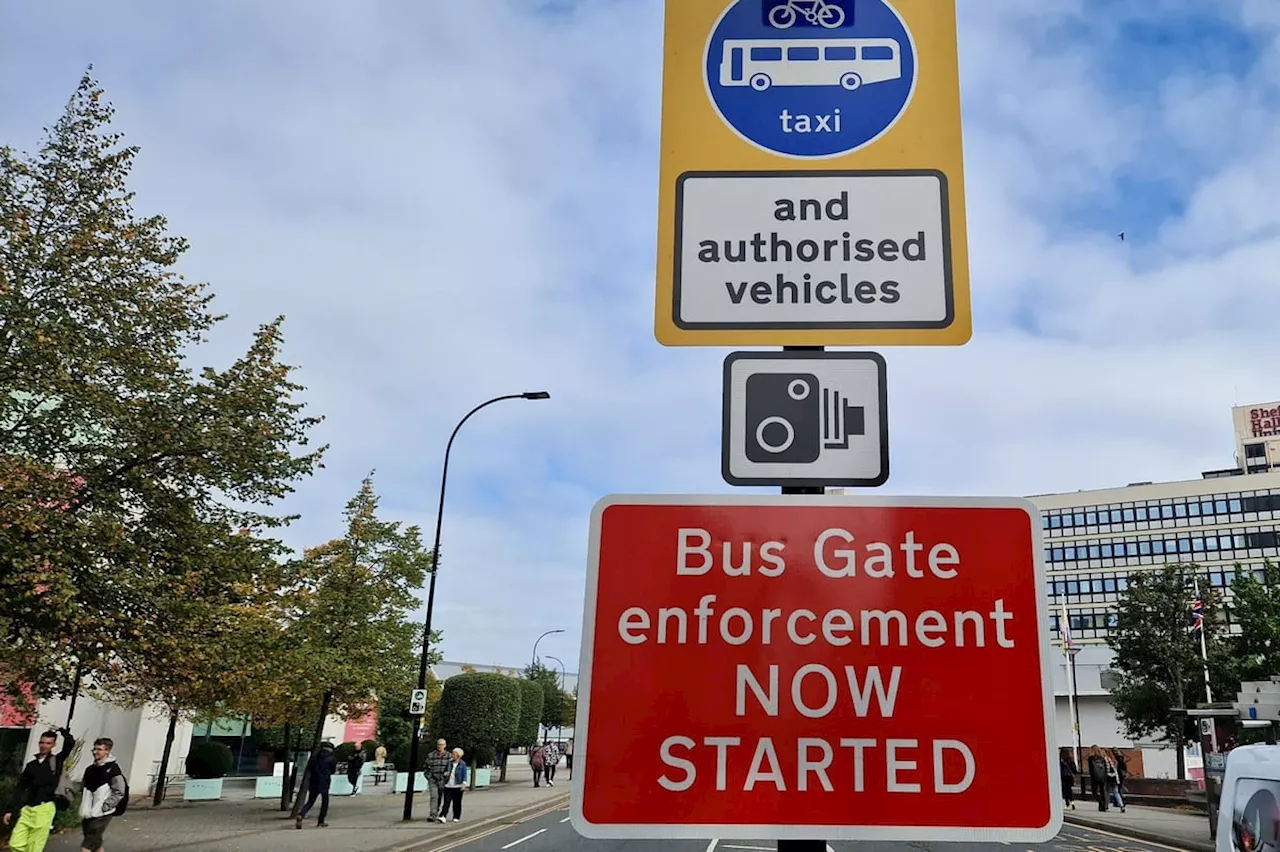 Bus gate on Arundel Gate, Sheffield: Bus gate row after thousands of motorists miss warning signs