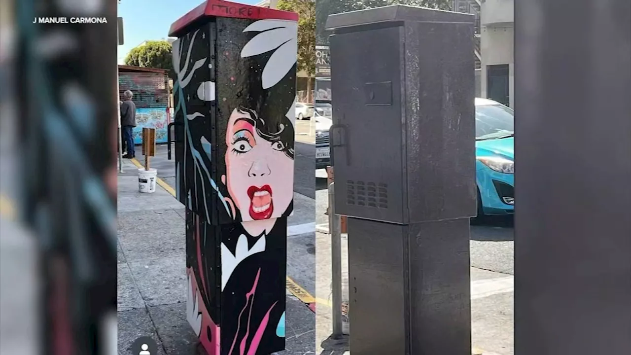 San Francisco artist claims his utility box artwork was defaced by homophobic neighbor