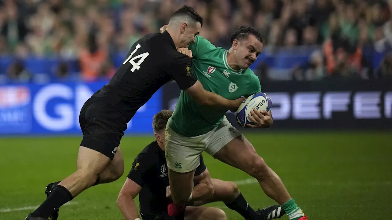 All Blacks give defensive masterclass to knock out Ireland at Rugby World Cup