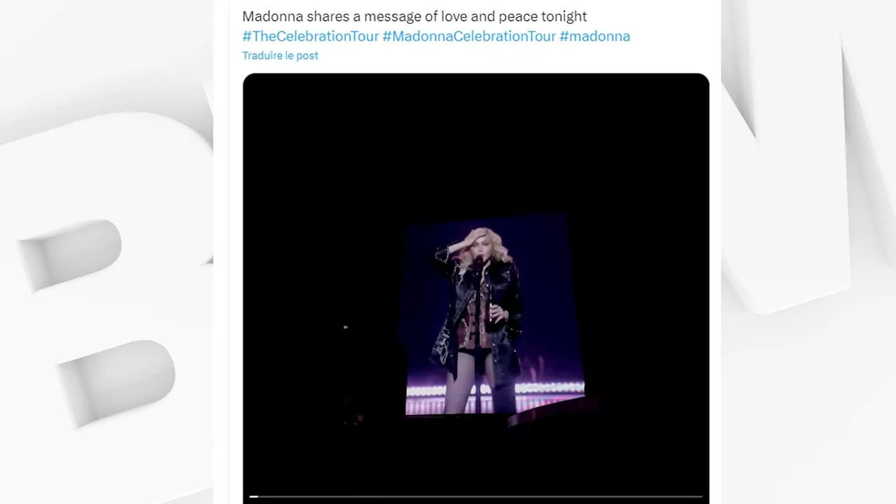 'Je ne pensais pas y arriver': les images du retour sur scène de Madonna à Londres