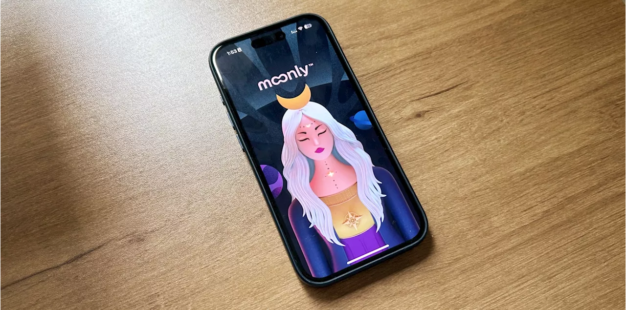 Moonly for iPhone offers tarot cards, guided meditations, rune knowledge, and more