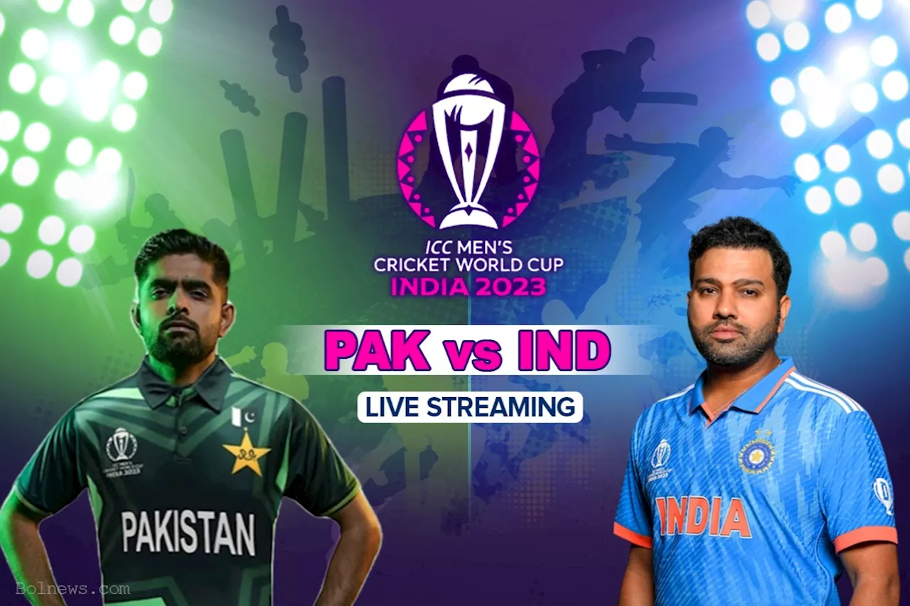 ICC World Cup 2023 Live Streaming: How to Watch Pakistan vs. India Live