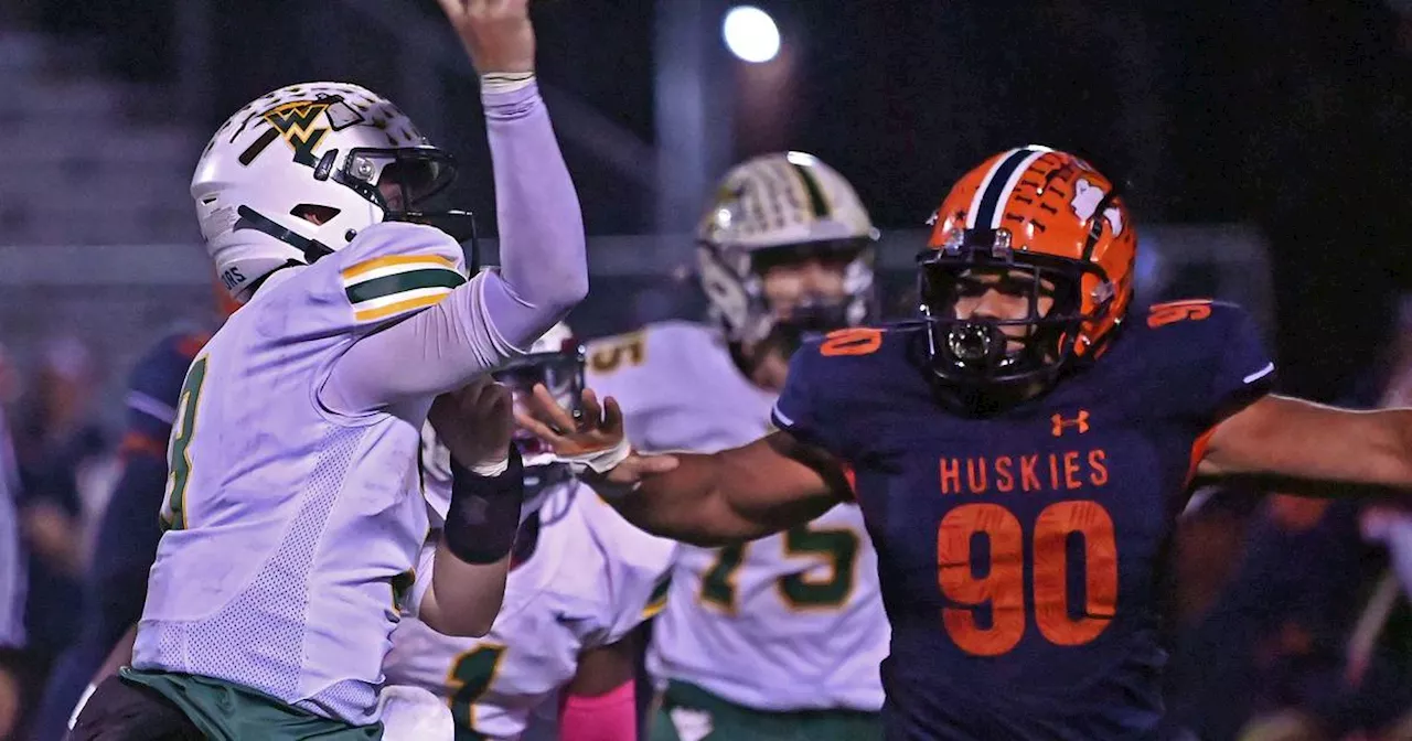 Naperville North’s Lawson Grier gets his hands on the ball, a first, and makes the most of it. Then he does a lot more.