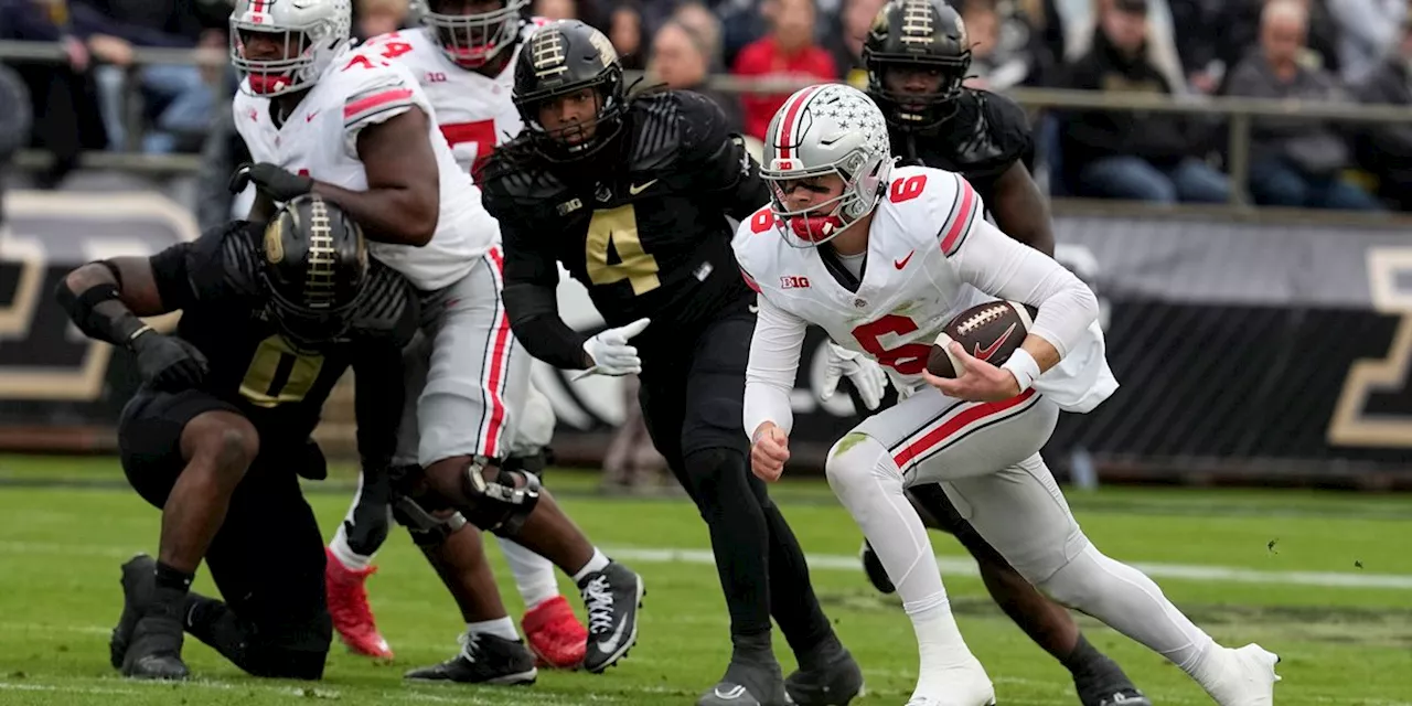 Kyle McCord, No. 3 Ohio State overcomes offensive injuries in 41-7 blowout at Purdue