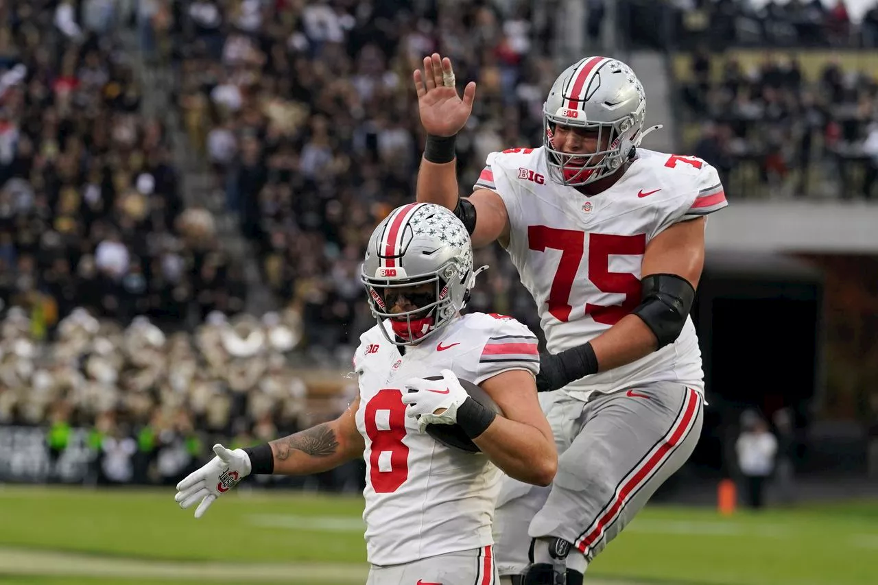 Ohio State thrashes Purdue 41-7 to stay unbeaten, set up top 10 showdown next week in Columbus