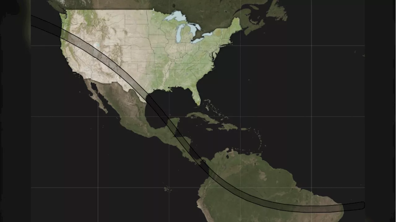 'Ring of fire' solar eclipse begins its path across the Americas, stretching from Oregon to Brazil