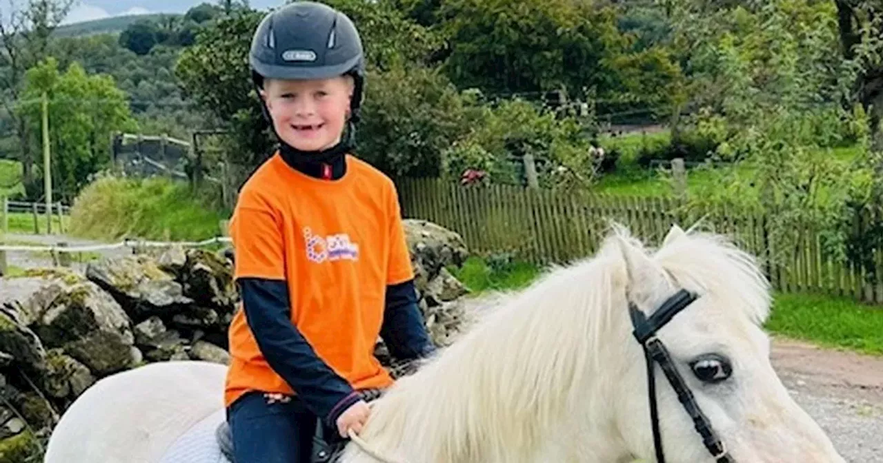 Seven-year-old Grayson's charity ride after losing gran