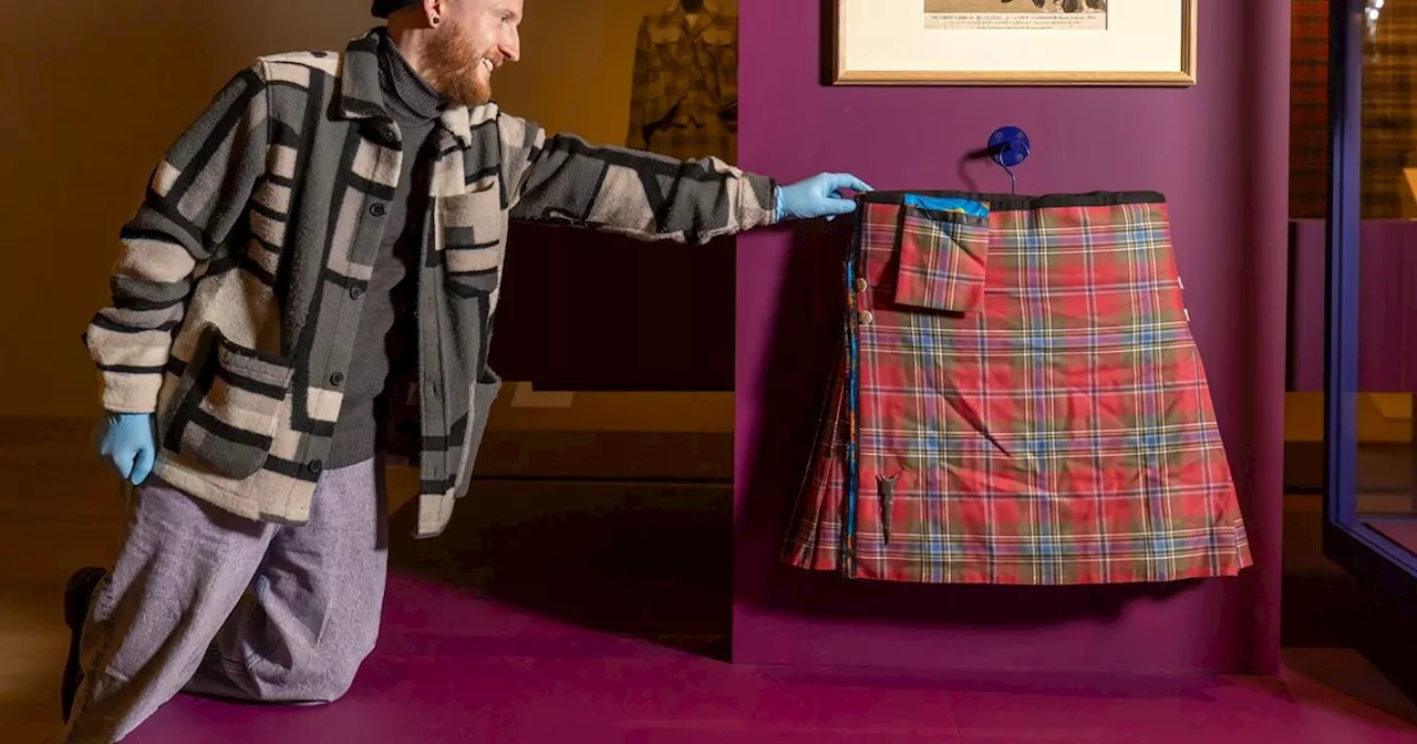 Sir Billy Connolly's iconic tartan outfits as kilt goes on display at V&A museum