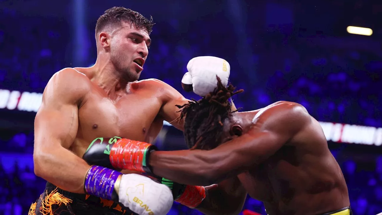 Tommy Fury passa sufoco de novo, mas vence rapper em luta de boxe com resultado polêmico