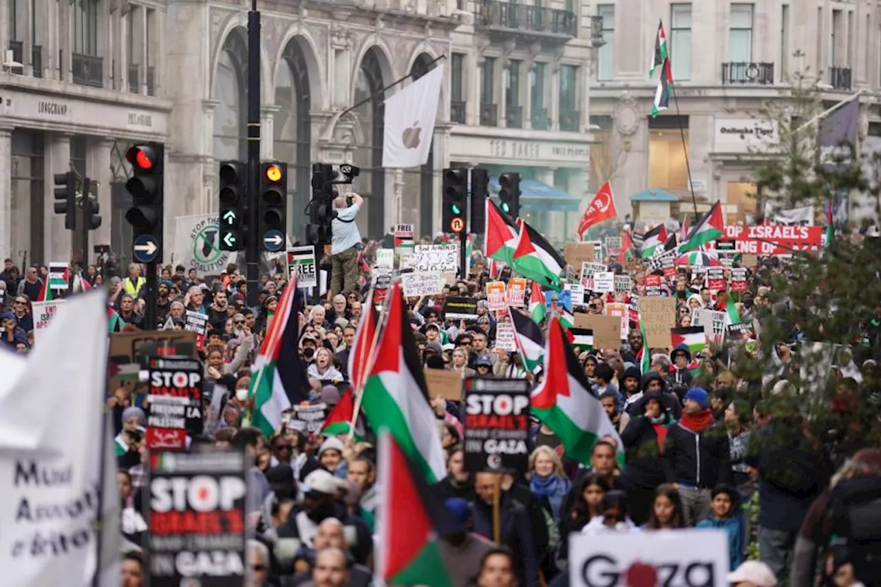 Thousands attend pro-Palestine marches as Gaza braces for invasion