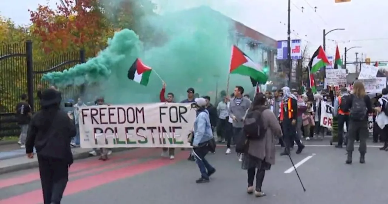 Nerves on edge in Vancouver amid day of protests, escalating Israel-Hamas conflict